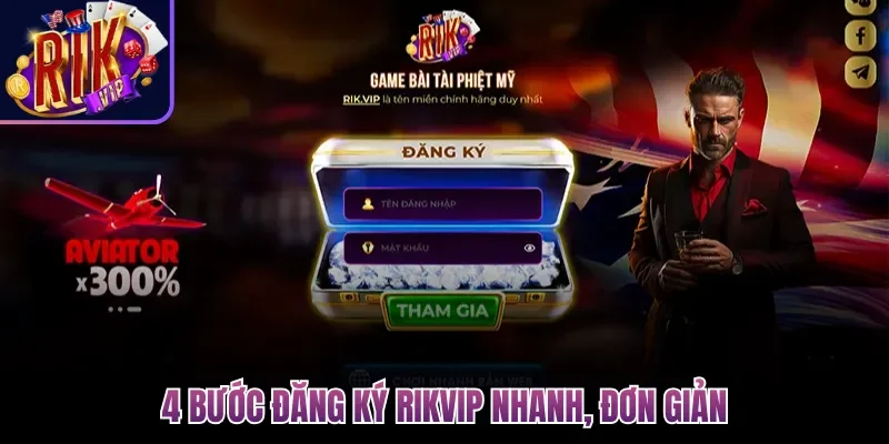 Đăng Ký Rikvip| Cách Tạo Tài Khoản Cổng Game Đơn Giản 2 4 bước đăng ký Rikvip nhanh, đơn giản
